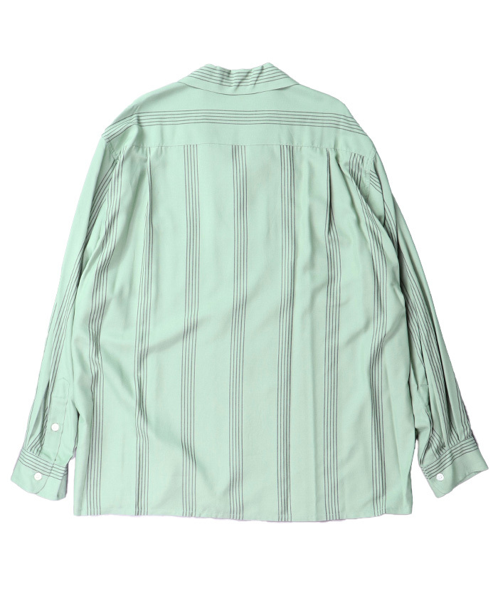 STRIPED OPEN COLLAR SHIRT L/S 24SSE-WMS-OC01(M246G001 STRIPED OPEN COLLAR SHIRT L/S 24SSE-WMS-OC01(M246G001