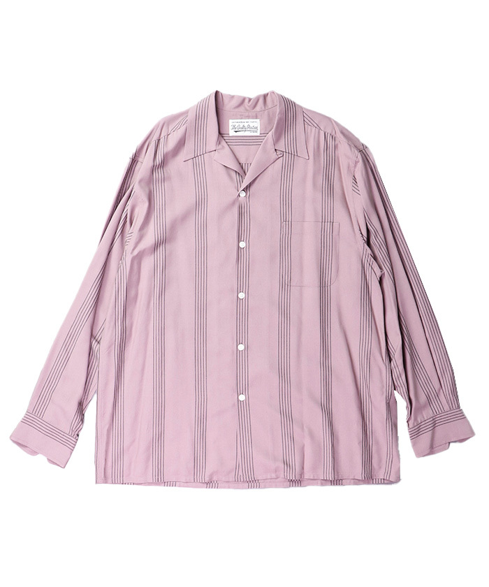 STRIPED OPEN COLLAR SHIRT L/S 24SSE-WMS-OC01(M246G001