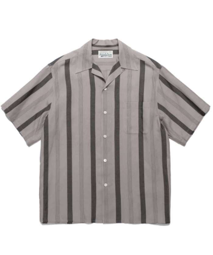 STRIPED OPEN COLLAR SHIRT S/S (TYPE-1) 24SS-WMS-OC08 STRIPED OPEN COLLAR SHIRT S/S (TYPE-1) 24SS-WMS-OC08