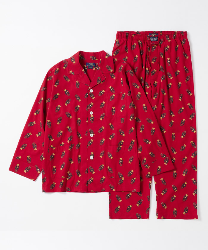 POLO RALPH LAUREN Flannel Pajama Fall Morning Robe Bear POLO RALPH LAUREN Flannel Pajama Fall Morning Robe Bear