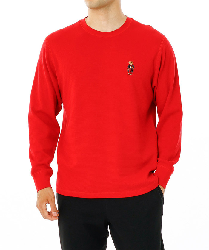 POLO RALPH LAUREN Waffle Crew Neck Long Sleeve Fall Morning POLO RALPH LAUREN Waffle Crew Neck Long Sleeve Fall Morning