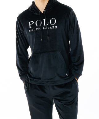 POLO RALPH LAUREN Brushed Velour Hoodie Long Sleeve　RM8-A010