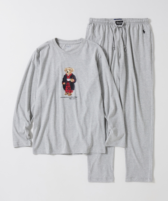 POLO RALPH LAUREN Sleepwear Set Fall Morning Robe Bear RM8
