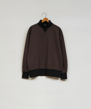 HIGH NECK SHIRT TWO TONE　80490020001