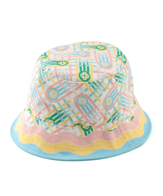 PRINTED DENIM BUCKET HAT　APS24-HAT-003-03