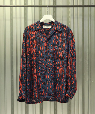 LEOPARD HAWAIIAN SHIRT L/S　24FWE-WMS-HI02