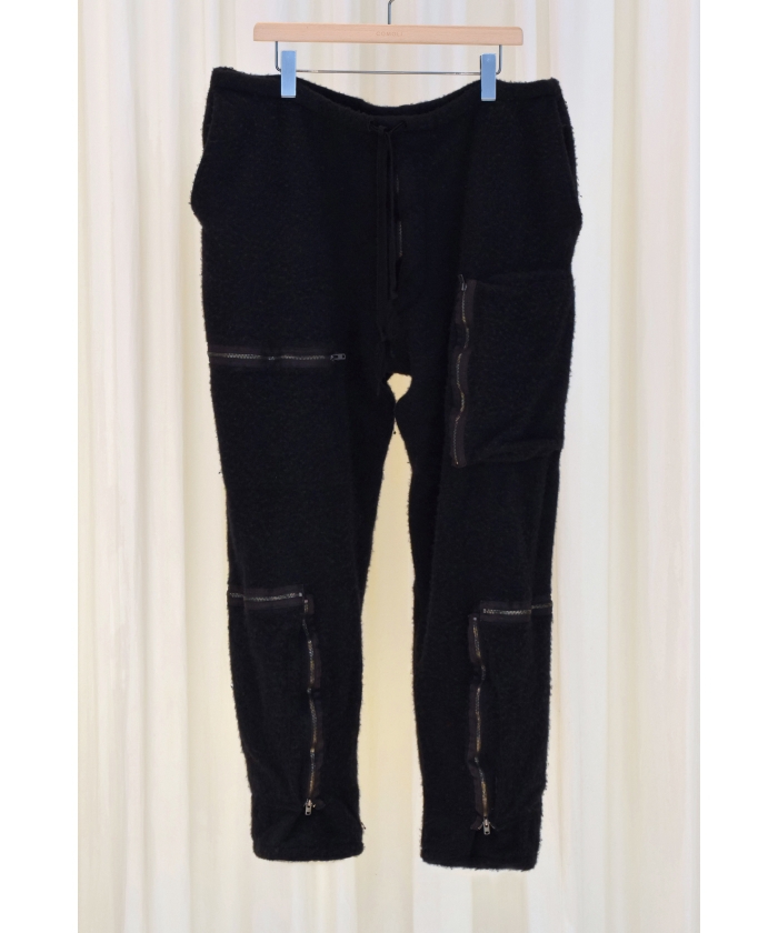 COMLI 縮絨ウール　パラシュートパンツ COMOLI 縮絨ウール パラシュートパンツ BLACK | CASANOVA&CO