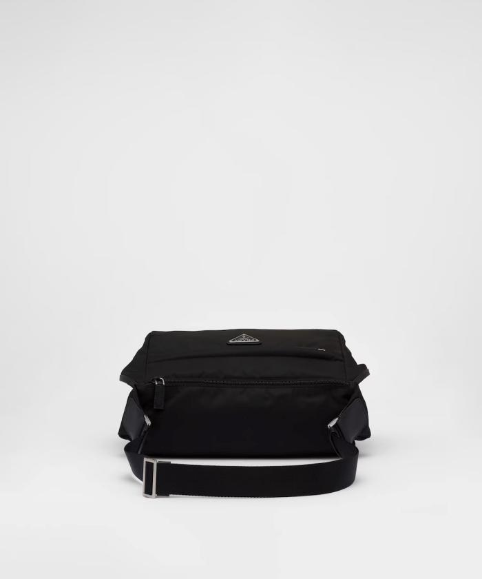 ジャケット メンズ ショルダーパット メタルバックル 2色 Re-Nylon xサフィアーノレザー ショルダーバッグ