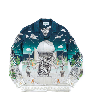 LONG SLEEVE CUBAN COLLAR SHIRT　MF24SH006