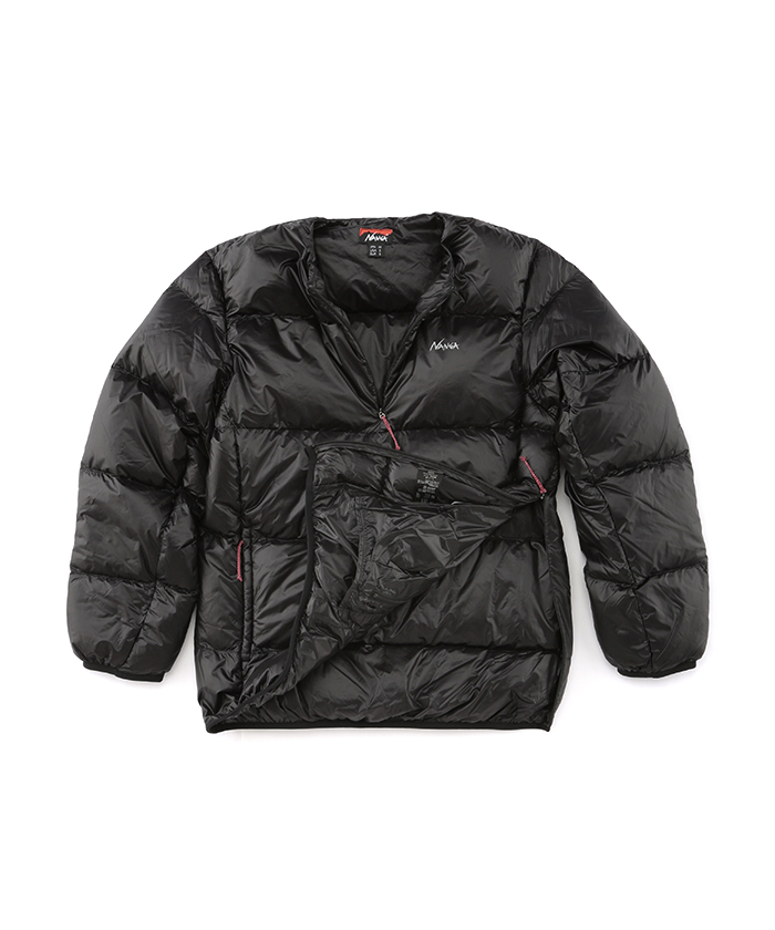 MOUNTAIN LODGE DOWN CREW NECK TOP ND2241-1A310(M24N0066)｜HANKYU