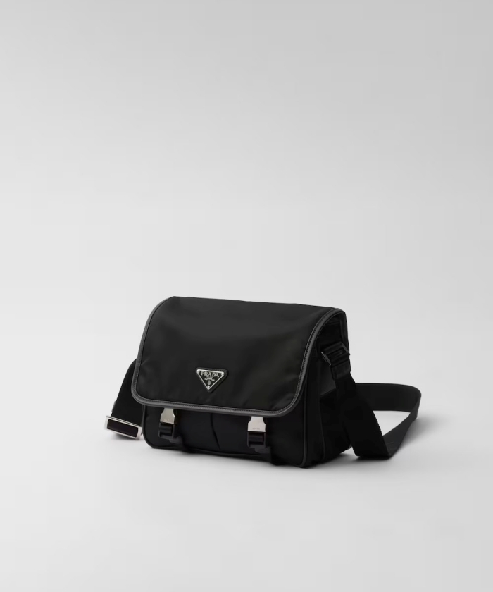 Re-Nylon xサフィアーノレザー ショルダーバッグ Re-Nylon xサフィアーノレザー ショルダーバッグ