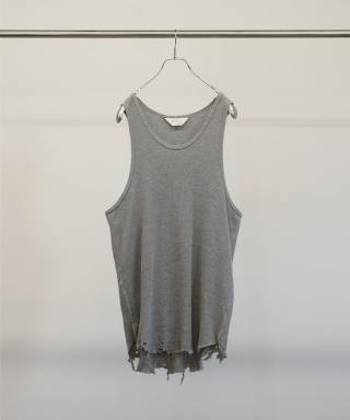 DAMAGE WAFFLE TANK TOP　ANC-CT105