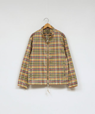 ZIP UP BZ RAMIE POLY CHECK　80500030003