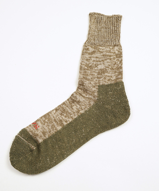 LINEN COTTON BLEND PILE SOCKS　80500069002