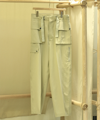LIGHT COTTON WOOL VIYELLA CARGO PANTS　A25SP03KV