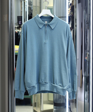 Co/Silk Nep Harf-Zip Shirt　BHS25S037
