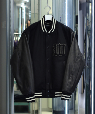 LEATHER VARSITY JACKET（TYPE-1）　25SS-WMO-BL06