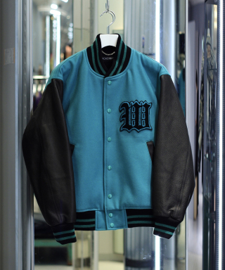 LEATHER VARSITY JACKET（TYPE-1）　25SS-WMO-BL06