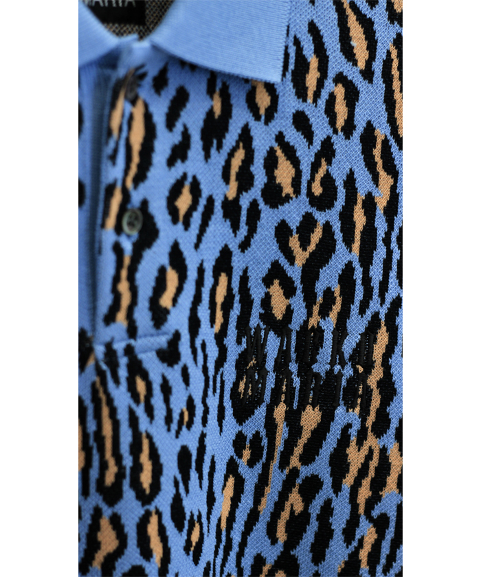 LEOPARD KNIT POLO SHIRT（TYPE-2） 25SS-WMK-KN23(M2520391