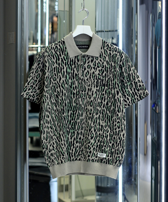 LEOPARD KNIT POLO SHIRT（TYPE-2） 25SS-WMK-KN23(M2520391)｜HANKYU
