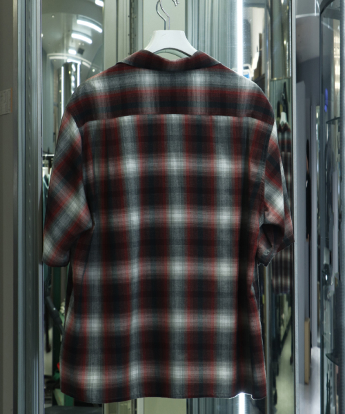 OMBRE CHECK OPEN COLLAR SHIRT S/S（TYPE-2） 25SS-WMS-OC03(M2520398
