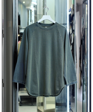 Hollow yarn Baseball Raglan Tee　BHS25S034