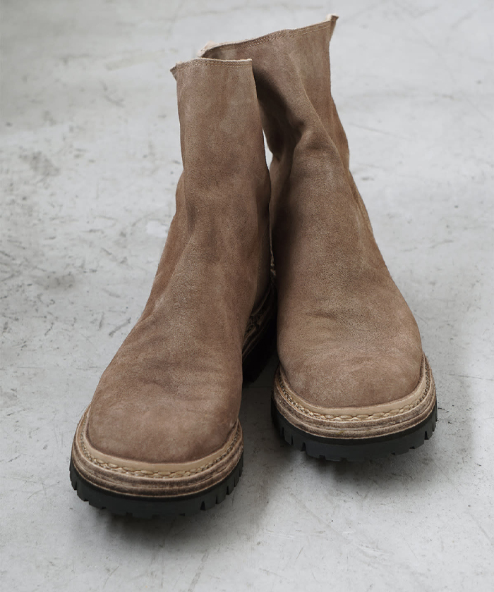 GUIDI バックジップブーツ COMOLI別注カラー B01-07005(M252N068