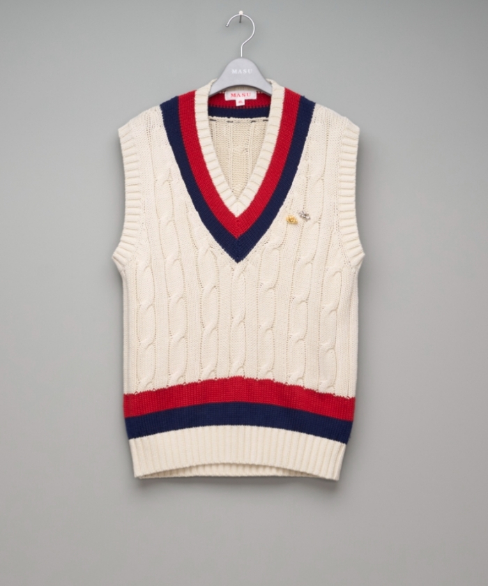 DECAYED SCHOOL KNIT VEST M25K6KN002(M252N071)｜HANKYU MEN'S