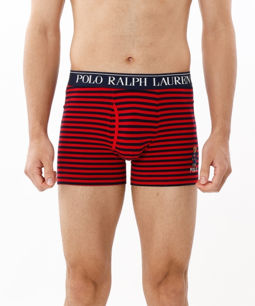 Bear Boxer Stripe Core Flag Sweater Bear Embroidery RM3-B115 Bear Boxer Stripe Core Flag Sweater Bear Embroidery RM3-B115