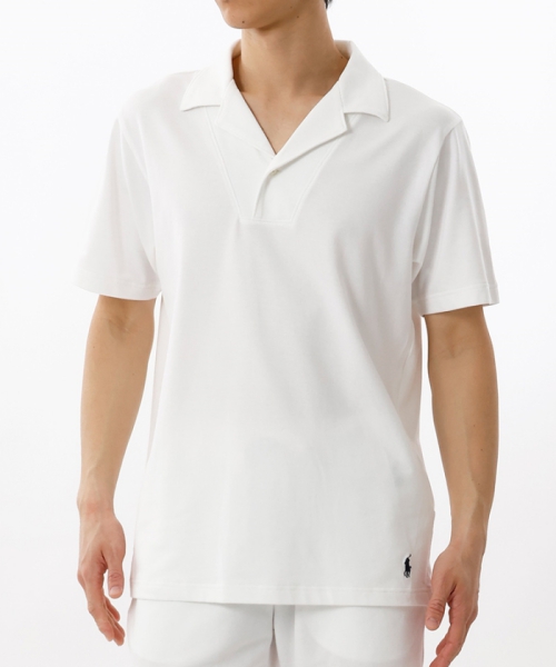 Knit Pique Notch Collar Short Sleeve RM8-B203(M2530034)｜HANKYU