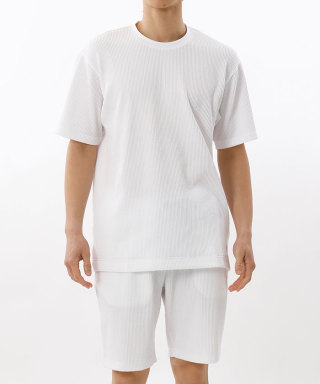 Knit Seercuker Crew Neck Short Sleeve　RM8-B207