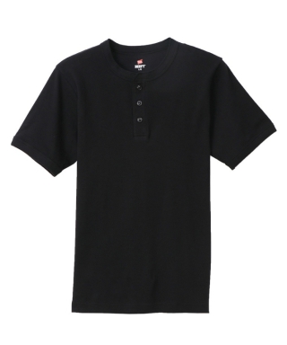 BEEFY Rib Henley Neck T-Shirt　HM1-T103