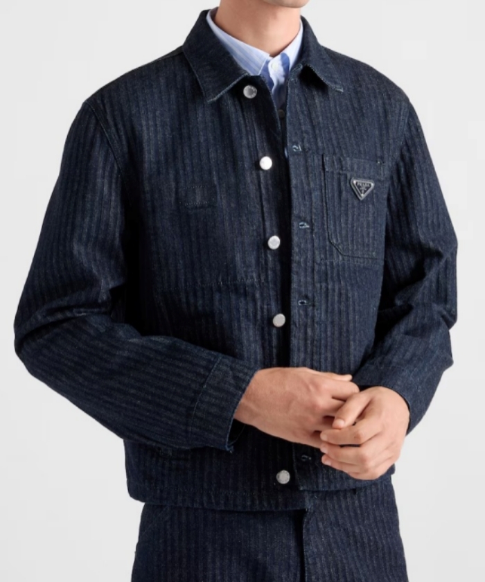 後ろ姿にドキ 高いデザイン性Hermesシェブロンデニムジャケット graphzero graphzero グラフゼロ ライダース JEAN-JACKET KENDO