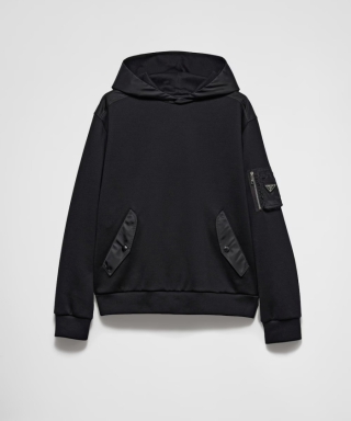 コットンフリースx Re-Nylon フーディー　UJL04C_11JE_F0806_S_OOO