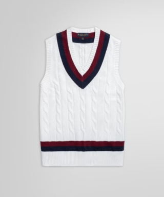 レトロ調 ニットベスト Lサイズ MEN'S WEAR Hankyu 阪急