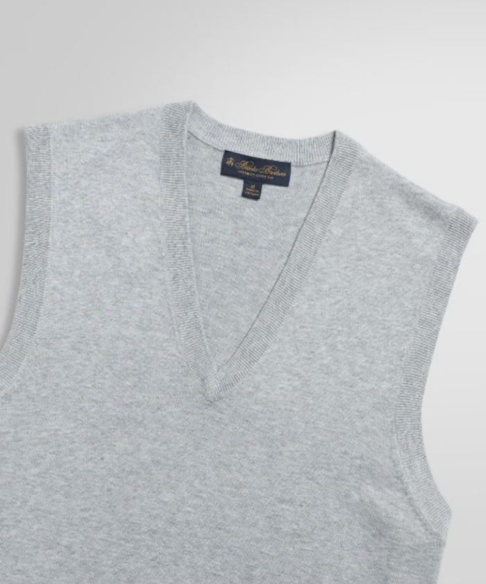 コットン Vネックベスト(M2540017)｜HANKYU MEN'S / 阪急メンズ