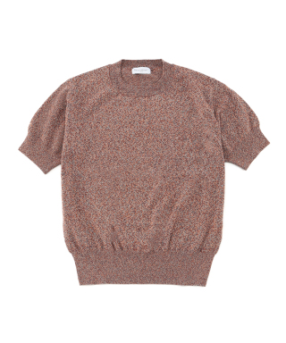 半袖メランジニット　10108 S/S Crew