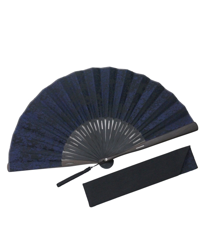 黒檀ストーム 扇子セット 000121(M255H006)｜HANKYU MEN'S