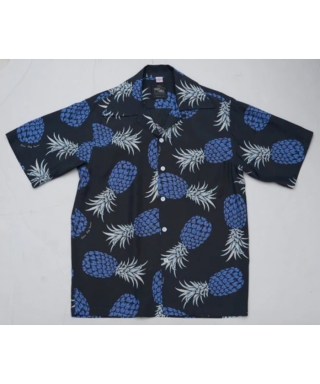 アロハシャツ　2025PineappleCharcoal