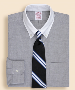 ◆JAPAN TRAD.◆ コットン 6つ釦 クレリックドレスシャツ Traditional Fit　330000824