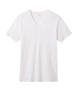【VネックTシャツ】アルティメイトピマ綿100％（オーガニックコットン）