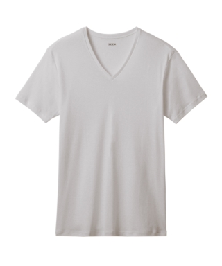 【VネックTシャツ】アルティメイトピマ綿100％（オーガニックコットン）