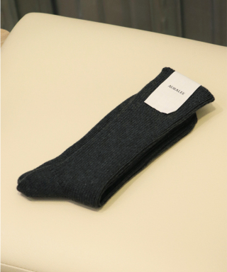COTTON CASHMERE LOW GAUGE SOCKS　A00S01SX-M