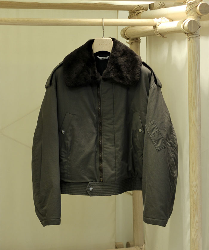 WASHED FINX COTTON GABARDINE FLIGHT BLOUSON A25AB01HM(M2570033
