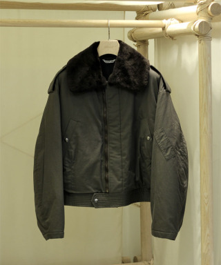 WASHED FINX COTTON GABARDINE FLIGHT BLOUSON　A25AB01HM