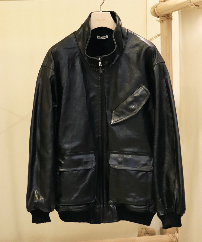 LAMB LEATHER ZIP BLOUSON A25AB01WX(M2570036)｜HANKYU MEN'S / 阪急