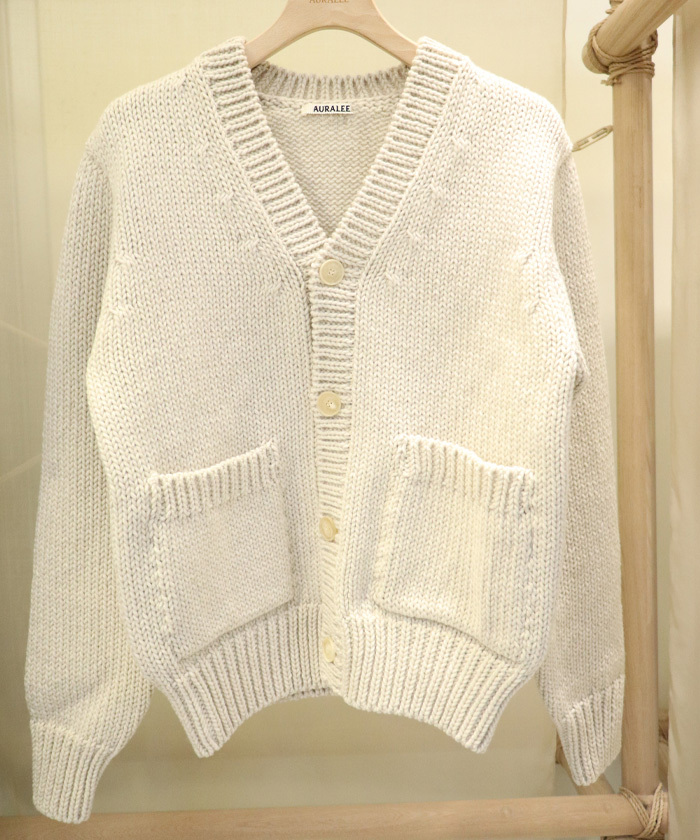 WOOL CASHMERE FELTED KNIT CARDIGAN A25AC01FW(M2570049)｜HANKYU