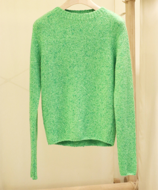 CASHMERE MELANGE KNIT P/O　A25AP01AR