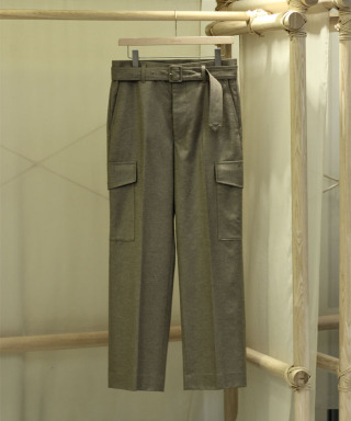 WOOL FULLING FLANNEL CARGO SLACKS　A25AP04CF