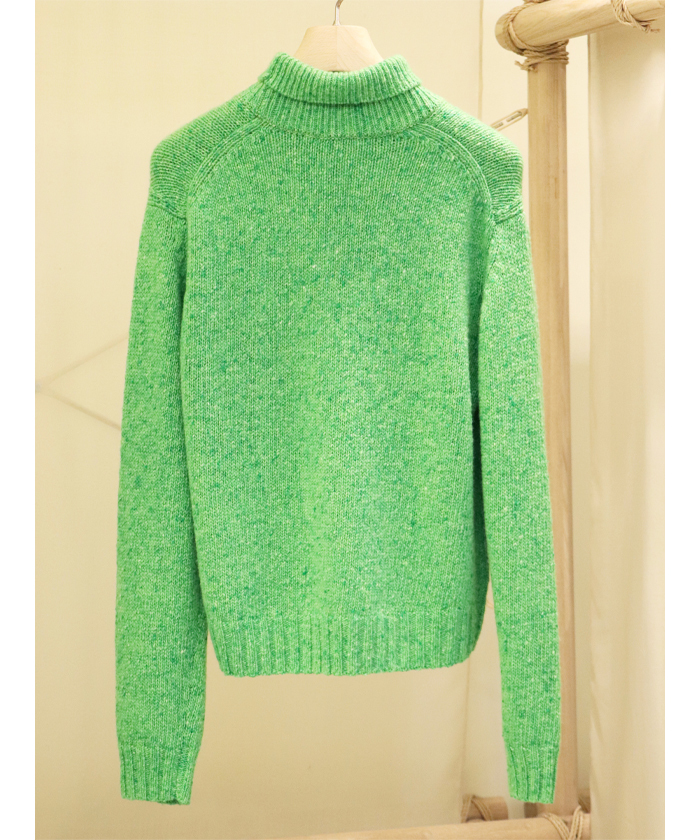 CASHMERE MELANGE KNIT TURTLE A25AT02AR(M2570105)｜HANKYU MEN'S